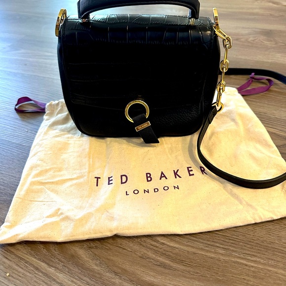 Leather crossbody bag Ted Baker Silver in Leather - 58453017